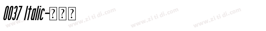 0037 Italic字体转换